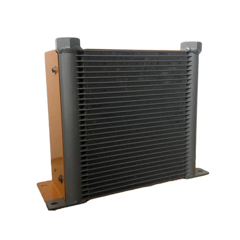 Heavy Duty Hydraulic Aluminum Air Cooler With 200 Lmin Heat Exchanger Radiator for industrial machinery, side view
