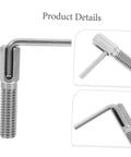 Heavy Duty Steel Spring Loaded Plunger Lock Pin With Knurled Thumb Grip And Quick Release Mechanism For Industrial Gear and Mechanical Hardware, angled view showing detail.