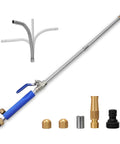 Beast High Pressure Power Washer Wand For Car Cleaning Gutter Patio Window Pet Bath Hydro Jet Hose Nozzle, blue handle