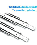 Heavy Duty Full Extension Drawer Slides For Cabinets And Tool Chests, Industrial Thickened Rail System, solid steel ball rolling