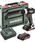 High Performance 18V Cordless Drill Driver With Brushless Motor And Dual 2Ah Lithium Ion Batteries Using One Half Inch Keyless Chuck For Heavy Duty Projects And Weekend Buildouts Built Like A Tank For True Pro Power, shown with a battery and charger.