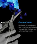 Stainless Steel Micro Tip Pruning Shear With Lightweight Ergonomic Grip Straight Precision Blades Nonstick Teflon Coating
