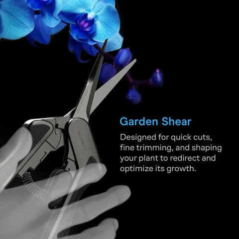 Stainless Steel Micro Tip Pruning Shear With Lightweight Ergonomic Grip Straight Precision Blades Nonstick Teflon Coating