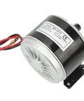 24V 250W Brushed Motor For Electric Bike And Scooter Replacement Part with aluminum body and wiring detail