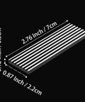M.2 SSD Heatsink Kit With Thermal Pad For 2280 Drives Ideal For Desktop PCs And PS5 Consoles Including PS5 Slim Aluminum 22x70x3mm Body Helps NVMe Stay Cool And Boost Longevity., 22x70x3mm aluminum heatsink shown with size markings