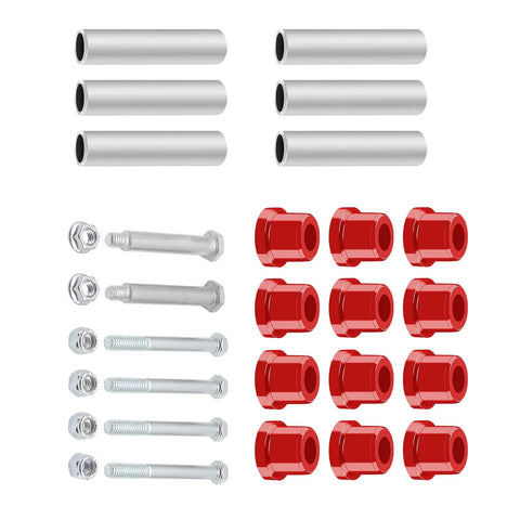 Beefed Up Heavy Duty Steel Plate Bushing Kit For Golf Cart Suspension Front And Rear Spring Bushing With Screws Easy Install
