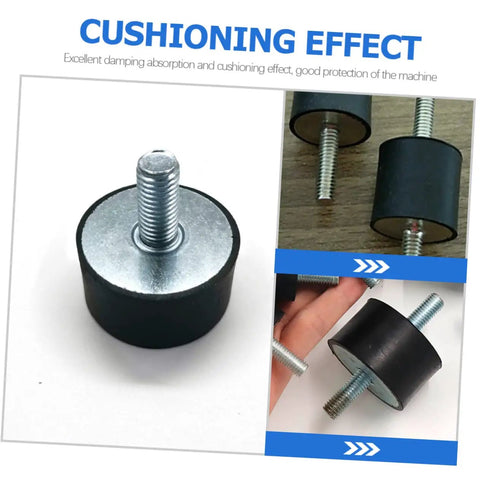 Top Tier Rubber Isolator Mounts For High Elasticity Vibration Dampening Pads showing steel threaded rubber mounts for shock absorption.