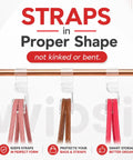 Handbag Hanger 3 Pack Heavy Duty Acrylic Purse Hangers For Closet Organization Holds Up To 66 Lbs No Tools Needed