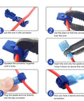 Step-by-step guide using T Tap Wire Connectors Kit 60 Pieces 30 Pairs Self Stripping Plug And Play Ready Quick Wire Splice Taps.