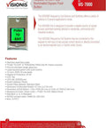 Eight Pack Green Square Push To Exit Button With LED Light, Stainless Steel Face Plate, For Door Access Control, NC COM NO Outputs
