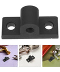 10 Pack Aluminum Profile Corner Brackets For Extrusion Frames Black Mounting Plates Five Millimeter Thick With Five Point