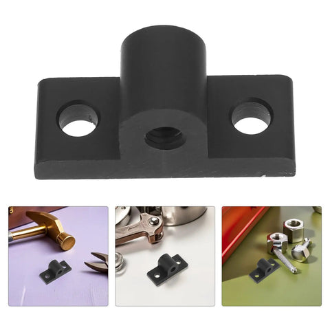 Heavy Duty Aluminum Extrusion Corner Brackets Ten Piece Set Black T Slot Connectors close-up view