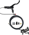 Bucklos Zoom Hb876e 2 Pin 4 Piston Hydraulic Disc Brake Set For Electric Bikes And Scooters With Automatic Power Off Sensor and cable line.