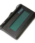 Straight Fire LCD Signature Capture Pad Featuring Reactive Touchscreen Pen And Crisp Transflective Screen For Slick Point Of Sale Checkouts, top view.
