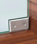 Beefy Zinc Alloy Glass Hinge Connector for Shower Door to Glass Corner Clamp Fixed Panel Mount fit 5 to 8mm glass