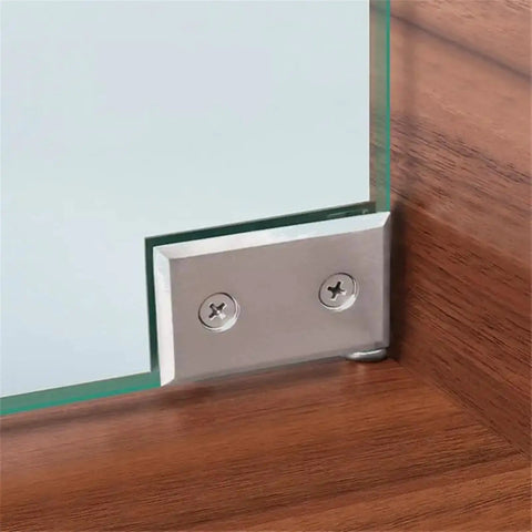 Beefy Zinc Alloy Glass Hinge Connector for Shower Door to Glass Corner Clamp Fixed Panel Mount fit 5 to 8mm glass