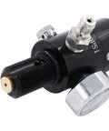Durable Aluminum Paintball Regulator And Gauge For 4500 PSI Air Tanks with threaded input and gauge detail