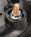 Close-up of connection bolt on Beefy 12V 170Amp Automotive Alternator Replacement For GM SUVs with 6 Groove SC6 Pulley