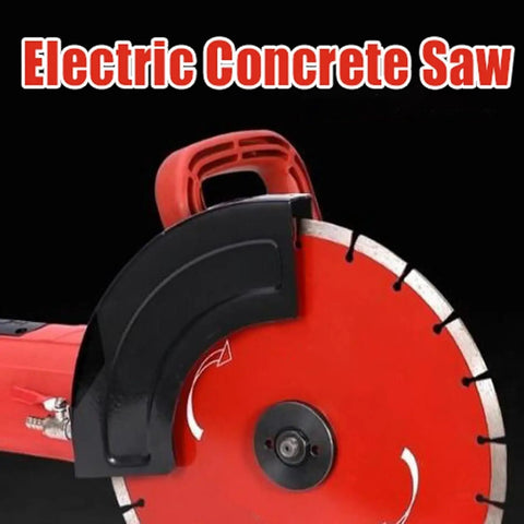 Heavy Hitter Electric Concrete Cutting Machine 4200W Mighty Wet Cut Saw With Built In Water Pump And Wheeled Stand close-up of blade.