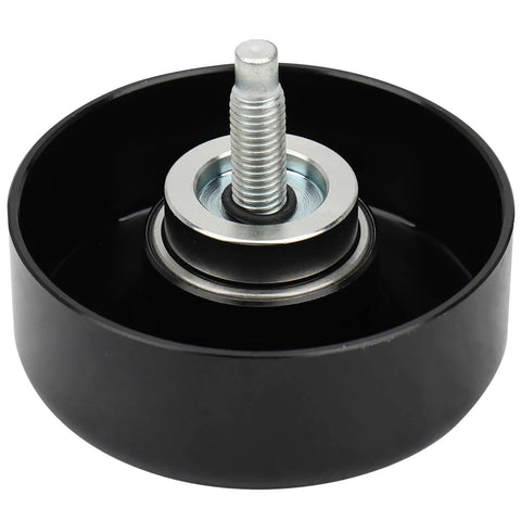 Close-up of idler pulley for Chevy Silverado Tahoe Express 1500 2500 3500 GMC Sierra Yukon Savana Hummer H2 4.8L 5.3L replaces 419602 89006
