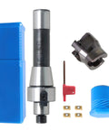 R8 FMB22 Milling Handle 400R 50mm CNC End Milling Cutter for Plate Cutting with T15 Wrench and Inserts