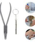Stainless Steel Eyeglass Repair Kit With Nose Pad Pliers And Screwdriver For Quick Glasses Fixes Versatile Eyewear Maintenance And Easy Frame Adjustments 2Pcs Set shown with images of use scenarios