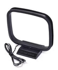 AM loop antenna with base stand and wiring for Magnetic Base FM Radio Antenna and AM Loop Antenna for Indoor Home Stereo Receivers.