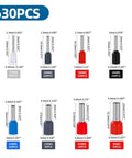 Ferrule Crimping Tool Kit For Wire Ferrules AWG 22 To 8 With 8 Ferrule Sizes And Insulated Connectors displayed in various colors