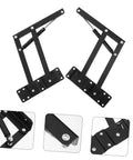 drop leaf hinges for folding furniture, spring-loaded hinge set for cabinets, beds, sofas, lifting doors