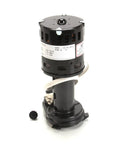 Genuine OEM Water Pump Replacement for Ice Machines, 320 Volt, 3000 RPM, black unit in side view