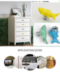 Fresh Ceramic Fish Drawer Knobs Set of 6 Sweet Pull Handles for Nursery Decor and Cabinet Hardware Upgrade on dresser