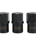 Heavy Duty Tie Rod End Remover Kit With Three Removal Tools For 7/8 14, 3/4 16 And M20 By 1.5 Threaded Ends, Perfect For Class 3 Through 8 Trucks And Heavy Equipment, Built Tough For Quick Leverage And Long Lasting Performance On The Shop Floor.