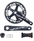 165mm Hollow Integrated Track Bike Crankset 48T 49T 144BCD Aluminum Lightweight Single Speed For Fixed Gear With BB91