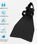 Super Comfy Lightweight Fishing Float Tube Fins With Tough Abrasion Resistant Adjustable Buckle Swim Flippers in black