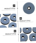 60 Heavy Duty PTFE Furniture Glides And Floor Protectors in a grid pattern, showcasing their robust design for noise-free movement.