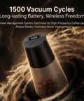Keep Your Morning Brew Fresh As Heck With This Game Changing Smart Vacuum Sealed Coffee Canister Featuring Digital Pressure Gauge Rechargeable Design And Airtight Glass Storage, showing digital display and vacuum pump.