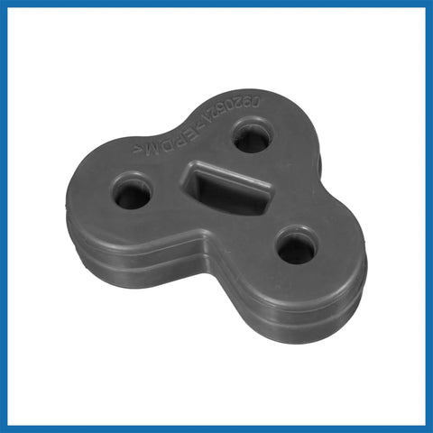 Premium 11mm Triple Hole Exhaust Muffler Hanger Kit With Heavy Duty Rubber Bushing Mount Bracket For XF And XJ Models From 2008 Through 2018 Tail Pipe Insulator That Cures Rattle And Delivers Smooth Ride Vibes., black triple hole rubber exhaust hanger mount