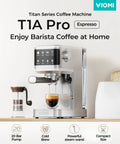 Sick Home Barista Essential Featuring Professional Espresso Machine With Milk Frother And Instant Cold Brew Maker For No Sweat Daily Grinds And Smooth 20 Bar Extraction Vibes in stainless steel on a kitchen counter.