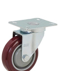Tough As Nails U Boat Cart Replacement Kit four swivel corner casters with maroon wheels for heavy-duty carts.