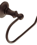 Danbury Collection European Single Post Toilet Paper Holder In Oil-Rubbed Bronze, Old World Style Bathroom Hardware, angled view.