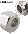 Upgrade Your 3D Prints With This 20-Pack Of Eccentric Spacer Nuts Designed For Smooth Motion Control On Ender 3 Printers silver steel eccentric nut with 5mm bore