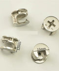 Premium Heavy Duty Kickass 3 In 1 Furniture Connectors With 40Mm Cam Rod Bars And Pre Inserted Rivet Nuts showcasing 12mm and 15mm rivet nuts.