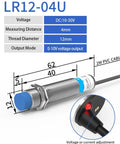 Analog Linear Displacement Proximity Sensor With 0-10V Or 4-20mA Output Inductive Switch Metal IP67 Body M12 M18 M30