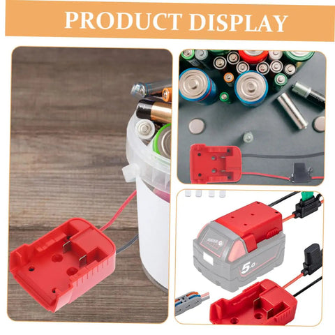 Lithium Battery Adapter Conversion Kit for Power Tools Easy DIY Install Power Connector display with wiring details
