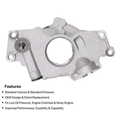 Engine Rebuild Kit For 2010 To 2014 Cadillac Escalade 6.2L V8 Gen4 L94 L92 Beef Up Your Ride With Premium OEM Quality Parts For Serious Power And Reliability Fits Escalade ESV And EXT. silver OEM oil pump housing