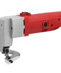 Acivirdde Electric Sheet Metal Shears For Precise Cuts And Heavy-Duty Projects Stainless Steel Construction With All-Copper Motor For Long-Lasting Use In Boat Building Industrial Workshop Applications showing the cutting head and handle.