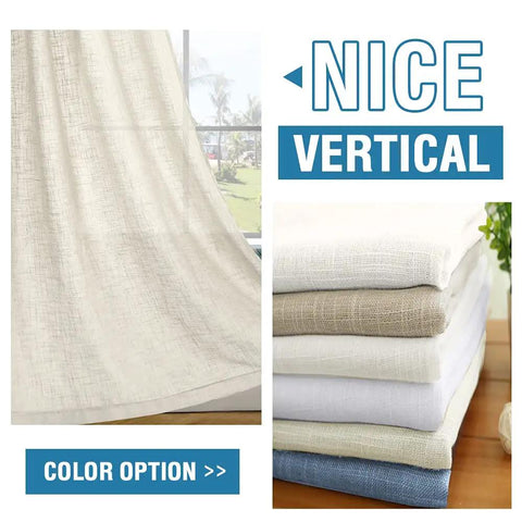 Cozy Natural Linen Blend Curtains For Living Room With Burlap Texture And Light Filtering Nickel Grommet Two Panel Set For Bedroom Privacy 52 Inch By 84 Inch Ivory shown with colorful fabric options.