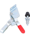 Heavy Duty Toggle Clamp 100Kg 220.5Lb Quick Release Fixture Clamp Push Pull Welding Clamp with red handle and bolt view