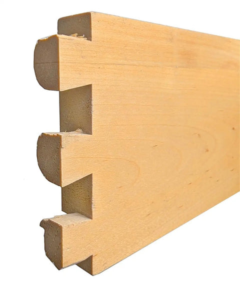 Solid Wood Pull Out Drawer 27W By 21D For Kitchen Cabinets With Full Extension Slides Roll Out Tray Natural Wood Finish Built To Last DIY Assembly Fits Standard RTA Cabinets 26 Inch Drawer Box Inside, close-up of dovetail joint