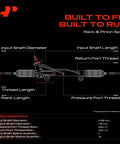 Diagram of Power Steering Gearbox For Ram 2500 2009 To 2012 3500 2009 To 2012 4000 2009 To 2010 Replacement 52122316AF